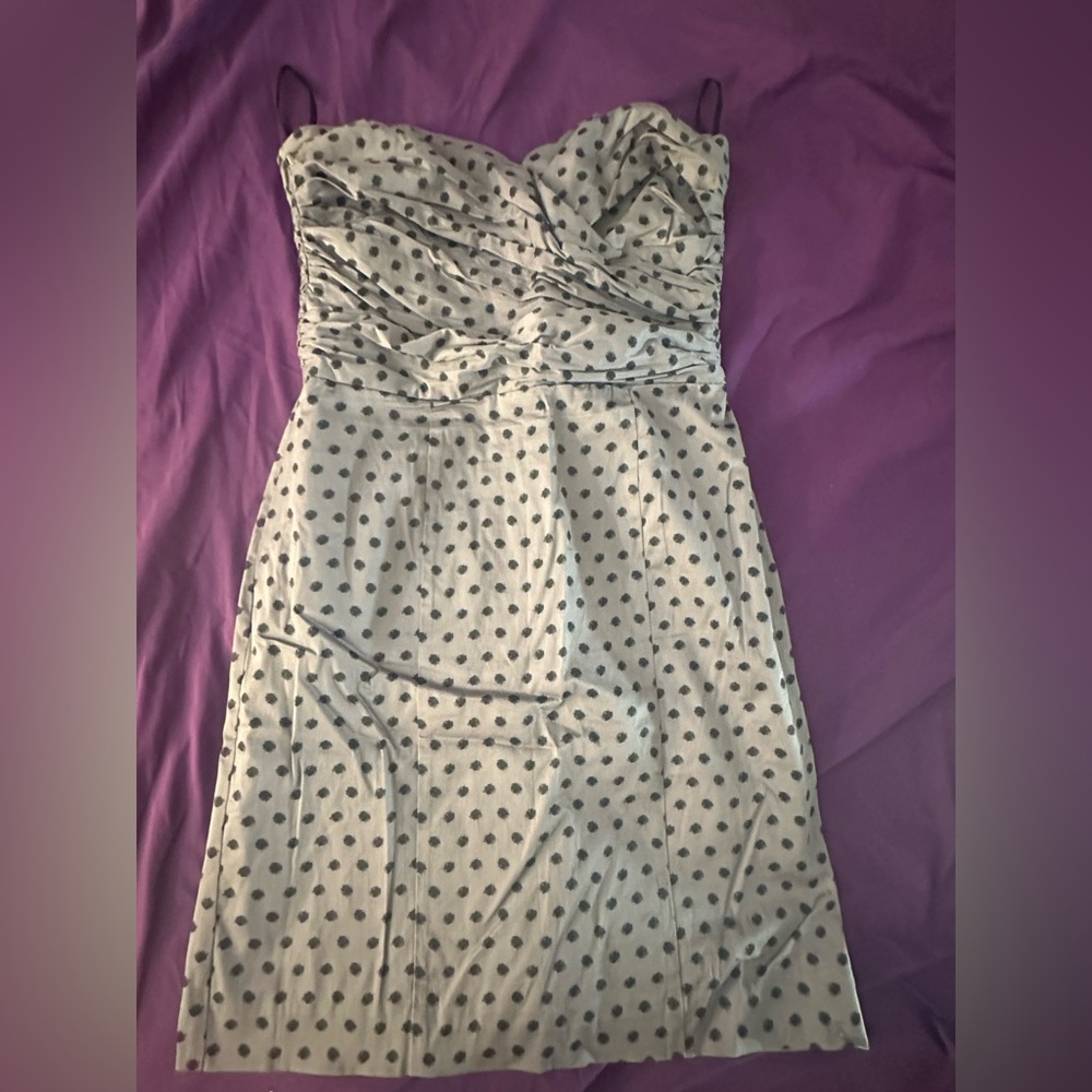 H&M Black and Grey Strapless Dress